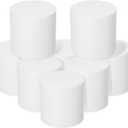 Crafare Round Foam Rounds 4x4 Inch Polystyrene Foam Circle Dummy Cake Set 8 Pack for Wedding Birthday Cakes Crafting, Modeling Art Project Displays