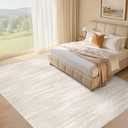Area Rug Living Room-10X14 Abstract Washable Rug Beige