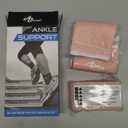 ABIRAM Ankle Brace for Women & Men, Compression Sleeve with Wrap, Foot Support, Foot Sleeves, Ankle Support for Sprains, Plantar Fasciitis Relief Socks, Achilles Tendonitis, Sports, S (Pink)