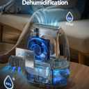 AlohaAir Dehumidifiers for Home, 34 oz Small Dehumidifier for Room, Quiet Dehumidifiers for Bathroom, Bedroom, RV, Closet with Auto Shut Off, 7 Colors Night Light