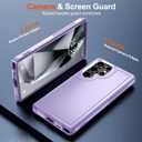 Hualele for Samsung Galaxy S23 Ultra Case,[Military Grade Protection] [Dropproof Shcokproof] Anti-Slip Grip Dual Layer Rugged Heavy Duty Galaxy S23 Ultra Phone Case,Light Purple