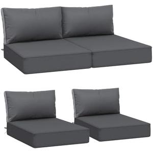 AAAAAcessories Outdoor Deep Seat Cushions, Waterproof, Fade-Resistant Patio Furniture Replacement Cushions, 24" x 24" x 5" + 24" x 13.5", Set of 4, Dark Gray