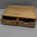 Wooden K Cup Organizer Coffee Pod Storage Box, Coffee Pods and Tea Organizer Holder, K Pod Drawer Coffee Maker Machine Stand, Organizador De Cafe, Kcup Drawer Organizer Under Brewer, 30 Pod Capacity