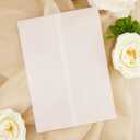 Puremigo 120 Pack Luxury Pre-Folded Vellum Jackets for 5x7 Invitations - Vellum Paper 5x7 Jackets - 115GSM Wedding Invitations Wraps - Transparent