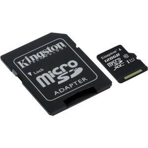 Kingston Canvas Select 128GB microSDHC Class 10 microSD Memory Card UHS-I 80MB/s R Flash Memory Card with Adapter (SDCS/128GB)