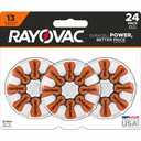 RAYOVAC 13CR-24 HEARING AID BATTERY 24PK