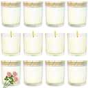 Veiuwa 9 Pcs 6 Oz Mini Soy Candles,Rose Scented Bulk Candle Set,Aromatherapy Candle,Great Stress Relieving Scented Candles for Girls as a Gift for Birthdays, Weddings Party Favors! Three Missing