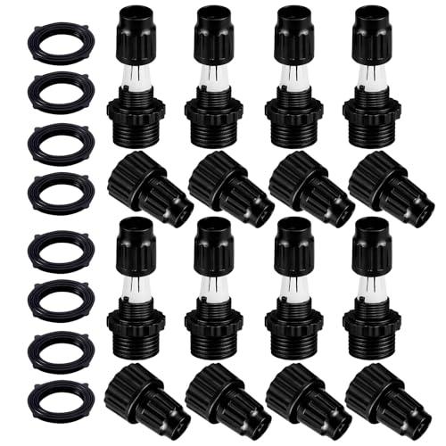 Dhieong 8 Pack Expandable Hose Repair Kit, Plastic Flex Hose Repair Kit Hose Female Male Connectors Accessories, Repair Connectors Will Repair ¾ Flex Hose Repair Kit. and Quickly