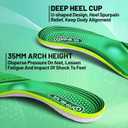 ORHILYA 220lbs+ High Arch Support Insert Plantar Fasciitis Relief Metatarsal Pain Orthotic Insole for Men & Women Standing All Day, Flat Feet Heel Comfort Work Boot Shoe Inserts,280MM Size 9