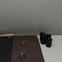 18 Inches Cube Storage Ottoman, Faux Leather Collapsible Square Folding Ottoman Furniture with Storage for Living Room Bedroom, Foot Rest Foot Stool with Legs, Brown 18x18x18 Inches