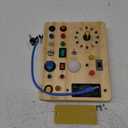 Montessori Toys Clock Wooden Busy Board with 11 LED Light switches, Tooddler Sensory Travel Toys for 1+ Year Old Baby and Toddler