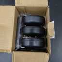 Yiliaw LED Puck Lights with Remote, Magnetic AAA Battery Operated Light, Under Cabinet Lighting, Tap Lights with Dimmer & Timmer for Kitchen, Closet, Shelf - 3 Pack, Black