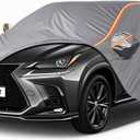 Custom Fit Lexus NX Car Cover for NX 300 350 2015-2025 Outdoor Waterproof Car Cover All Weather with Door Zipper Cotton Lining Scratch Resistant Rain Sun UV Dust Snow Protection (Gray(Max))