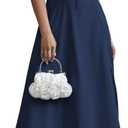 Women's Summer Puff Sleeve Floral Split Maxi Dress Flowy A Line Casual Beach Long Dresses 2025, Large