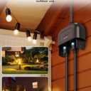 EIGHTREE Outdoor Smart Plug Waterproof IP44, Smart Outlet Plug with 2 Independently Controlled Outlets, Compatible with Alexa and Google Assistant, Voice & Remote Control, Timer&Schedule, 2.4GHz Only