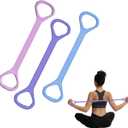 Figure 8 Fitness Resistance Band, Exercise Resistance Bands for Women, Resistance Bands with Handles for Arms, Back, Shoulders, Legs and HIPS Working Out (3Pcs)