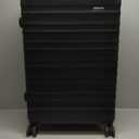 Amazon Basics 26" Hardside Medium Checked Luggage, Hardshell Suitcase With Wheels, Expandable For Up to 15% More Space, With Scratch-Resistant Surface, Four Multi-directional Wheels, Black