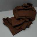 PurpleEssences Set of 12 Cloth Dinner Napkins 100% Cotton 18x18 Inch - Soft Durable Washable - Ideal for Farmhouse Party Fall Thanksgiving - Perfect Everyday Use Table Linen - Nut Brown