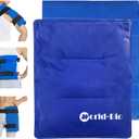 WORLD-BIO Large Gel Ice Pack Wrap for Injuries, Reusable Cold Compress Therapy Ice Pack with Straps for Swelling, Bruises, Hip, Knee Replacement Surgery, Back, Shoulder,11" x 14" Blue