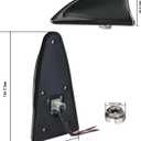 Bingfu FM/AM/DAB Digital Radio Shark Fin Antenna with 9-16V Wide Voltage IP65 Waterproof High Gain (17-23dB FM/21dB DAB) for Car/Truck/RV - Aerodynamic Black Design