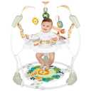 Baby Activity Center, Infant Jumpers and Bouncers with Music, Lights, Infant Toys, 360Rotating Seat, 3 Adjustable Heights, Baby Play and Learning Center for 6+ Months (Green and Yellow)