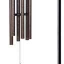 HOHIYA Adjustable Wind Chime Stand 36" Freestanding Heavy Duty Metal Shepherd Hook with Stable Base for Wind Chimes, Lanterns, Bird Feeders, Indoor Outdoor Patio Garden Decor, 4.4 lb Load