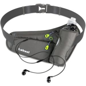 Running Belt, Waterproof Hydration Belt with Water Bottle Holder Hiking Walking Waist Pack Reflective Adjustable Fanny Pack Compatible for Phone Waistband Outdoor (Grey) Running Belt, Waterproof Hydration Belt with Water Bottle Holder Hiking Walking Waist Pack Reflective Adjustable Fanny Pack Compatible for Phone Waistband Outdoor (Grey)