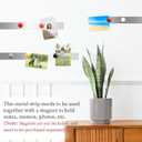 16.4ft x 1.6inch Flexible Ferrous Memo Strips, Self Adhesive Backing Metal Strip for Magnets, Strong Peel and Stick Ferrous Tape Roll for School Workshop Office Home Bulletin Bar Board