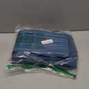 Premium Wrapping Paper Organizer Storage | Gift Wrap Holder with Extra Pockets for Christmas Decorations, Reinforced Handles, Heavy Duty, Ultra-Durable, Tear-Proof Fabric - Fits Up to 27 Rolls (Blue)