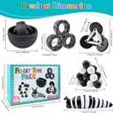 Fidget Toys Adults Pack, 5PC Sensory Toys Set Easter Basket Stuffers for Kids 8-12 Teen Autism, Desk Toy Stress Relief Fidget Spinners for ADHD Valentines Day Gifts for Children Cool Gadgets for Men
