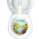Faivykyd Pee Targets for Boys Training, Clear Potty Training Toilet Light for Toddler Boys, Fun Zombie Theme Pee Target