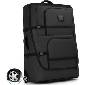 Padded Stroller Travel Bag with Wheels, Compatible with Nuna Mixx Next, UPPAbaby MINU V2 and MINU, Padded Stroller Storage Bag for Airplane, Foldable Gate Check Stroller Bag with Dual Handles