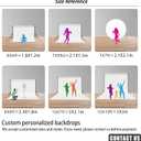 MEHOFOND 7x5ft First Holy Communion Mi Bautizo Blue Backdrop for Boys God Bless Party Decorations Blue Watercolor Photography Background Happy Birthday Photo Booth Props