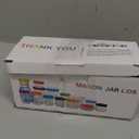 9Pcs Mason Jar Lids, Regular Mouth Plastic Mason Lids, Leak Proof Canning Lid with Silicone Ring for Ball, Kerr and More, Reusable Can Tops, Colored Caps Covers for Jars