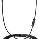 EP-06 Wired Earbuds in-Ear Earphones,Build-in Microphone Noise Isolating Headphones,3.5mm Jack 4.9ft Long Cord Ear Buds,HD Bass Audio,with 6 Ear Tips,for Smartphones/Laptop/Computer Etc-Black