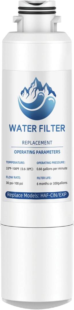 Water Filter Replacement For Samsung DA29-00020B, HAF-CIN/EXP, rs25j500dsr, rf28hmedbsr, rf4287hars, Clear & Safe Drinking Water, 1 Pack
