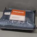 PRIMROSE Velvet Curtains 120 inch Long for Living Room,Set of 2 Panels Stone Grayish Blue Blackout Rod Pocket Back Tab Window Treatment Room Darkening Heavy Decorative Curtains Drapes for Bedroom