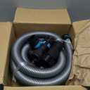 1 1/4 Inch x 12 Feet Dust Collection Hose Kit for Home and Shop Vacuums System with 5 Adapters of Woodworking Power Tool and Sander, Compatible with Multi-Brands, Silver Gray Vacuum Hose