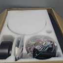 46 Inch Ceiling Fans with Lights and Remote Control, Farmhouse Ceiling Fan with LED Lighting for Bedroom Living Room and Patio, Black Caged Ceiling Fan for Indoor and Outdoor