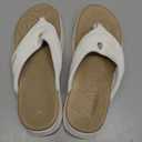 ONCAI Orthopedic Flip Flops Women with Arch Support Ladies Orthotic Recovery Sandals 2025 Comfortable Plantar Fasciitis Slip On Walking Sandal for Womans Indoor Casual Summer BeigeWhite Size 11