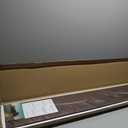 Marsmiles Floating Shelves for Wall - 56 Inch Wide x 8 Inch Deep x 1.4 Inch Thick Ash Wood Shelves Set of 1 - Rustic Dark Wood Shelves for Room Wall