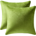 Dezene Throw Pillow Covers 45×45 Chartreuse 2 Pack