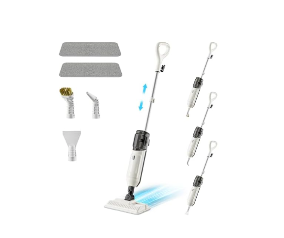 Steam Mop, MultiPurpose Steam Cleaner for Home with Detachable Handheld Steam Mops Accessories for Floor Cleaning, Hradfloor, Tile, Carpet for Whole Home Use