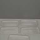 Pack of 5 Rectangular 9x4 Inch Clear Thick Plastic Plant Trays, Sturdy Heavy Duty Saucer Drip Trays for Pots, Indoor/Outdoor Use, Window Sill Water Catcher