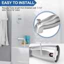 Slip Fit Tub Spout with Pull-Up Diverter Compatible with American Standard 8888026.002 Tub Spout, Bathroom Bathtub Faucet, Fits 1/2" Copper Water Tube(5/8" Diameter), 5/32" Hex Wrench (Brushed Nickel)