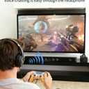 CAWOOSOO Yellow Wireless Controller Compatible for PS5/Pro/Slim/PC, Gradient Color RGB mode & haptic feedback & 1000 mAH battery & 3.5mm Audio Jack & Speaker