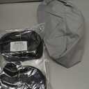 FRUNO Oxford Fabric Travel Trailer Cover RV Cover 24'-27' Waterproof Rip-Resistant Anti-UV Camper Cover for Winter Snow with Jack Cover 4 Tire Covers and Gutter Covers