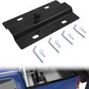 Universal 30,000 lbs Gooseneck Ball Plate Fit for All Standard 5th Wheel Rails Gooseneck Adapter Hitch
