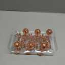 CHICTIE Rose Gold Shower Curtain Hooks Rings,Set of 12 Decorative Shower Curtain Hooks,Metal Rustproof Shower Rings for Bathroom