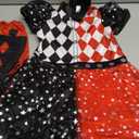 ReliBeauty Clown Halloween Costume for Girls Cosplay with Knee Pads (3T/100)